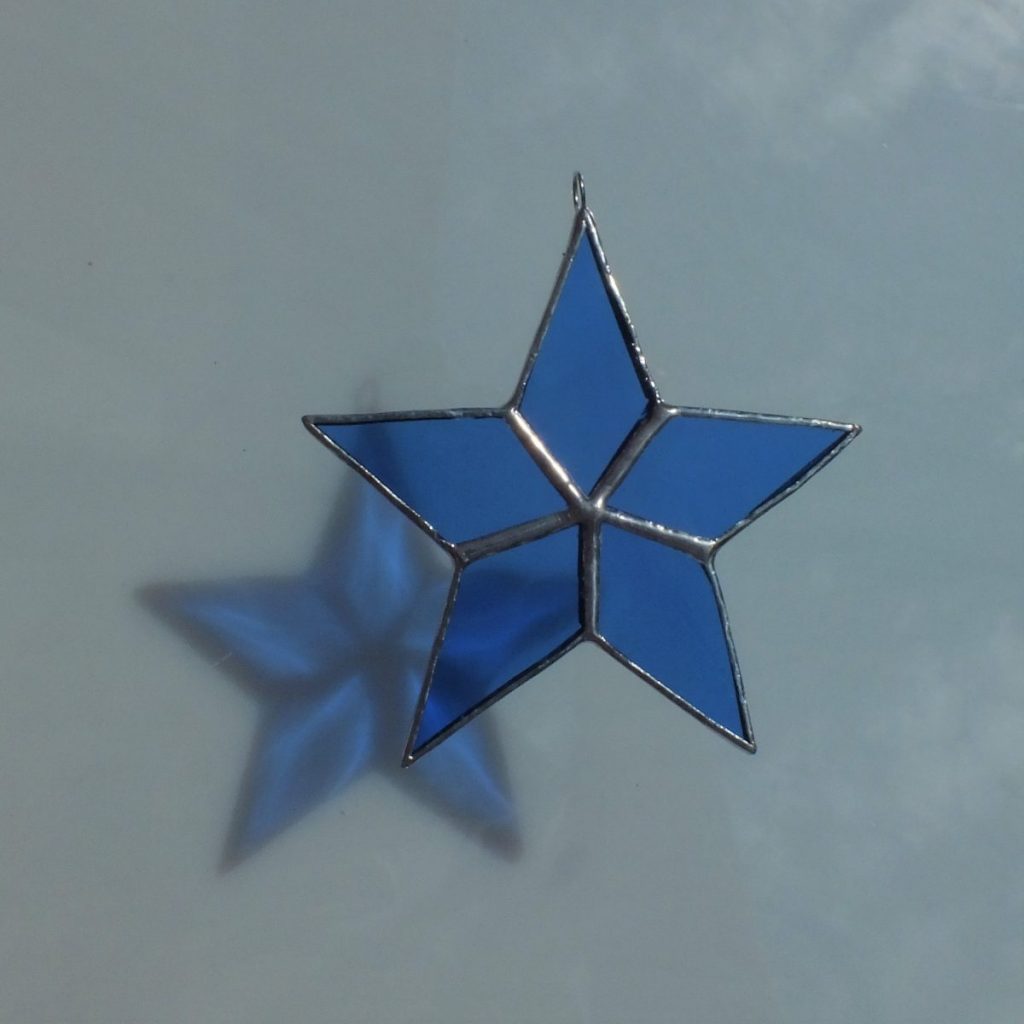 5er Stern blau